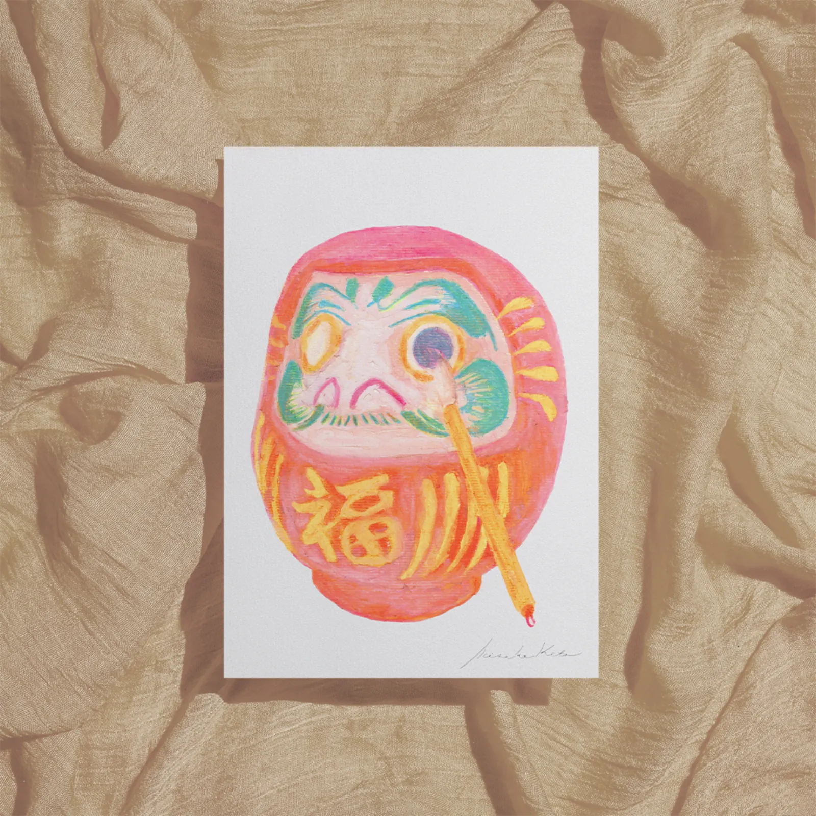 Qdaruma_Fabric