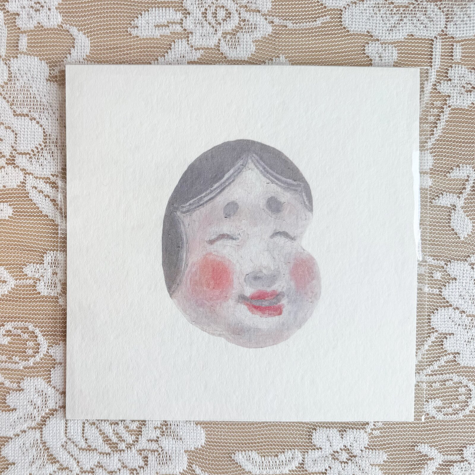 Okame Mask A5 print